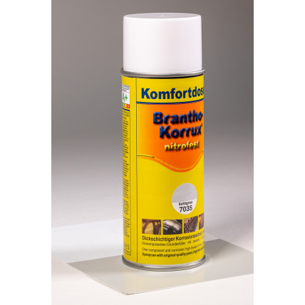 Industriāls korozijas aizsardzības gruntējums aerosolā Nitrofest, RAL 7035, 400 ml, A.V. Branth