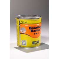 Vienkomponenta pārklājums metāla aizsardzībai pret koroziju Brantho-Korrux 3in1, RAL9006, A.V. Branth