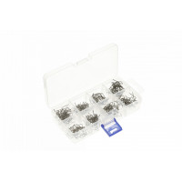 Plastmasas metināšanas skavu komplekts, 300 gab., HT2C082, HOGERT