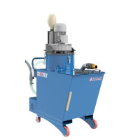 Lielas ietilpības industriālais vakuuma tvertne eļļai un skaidām OILVAC 200 T, DuPuy