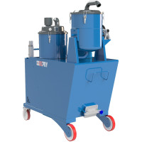 Lielākais un jaudīgākais industriālais putekļu sūcējs mehāniskajai rūpniecībai Oilvac 600HV, DuPuy