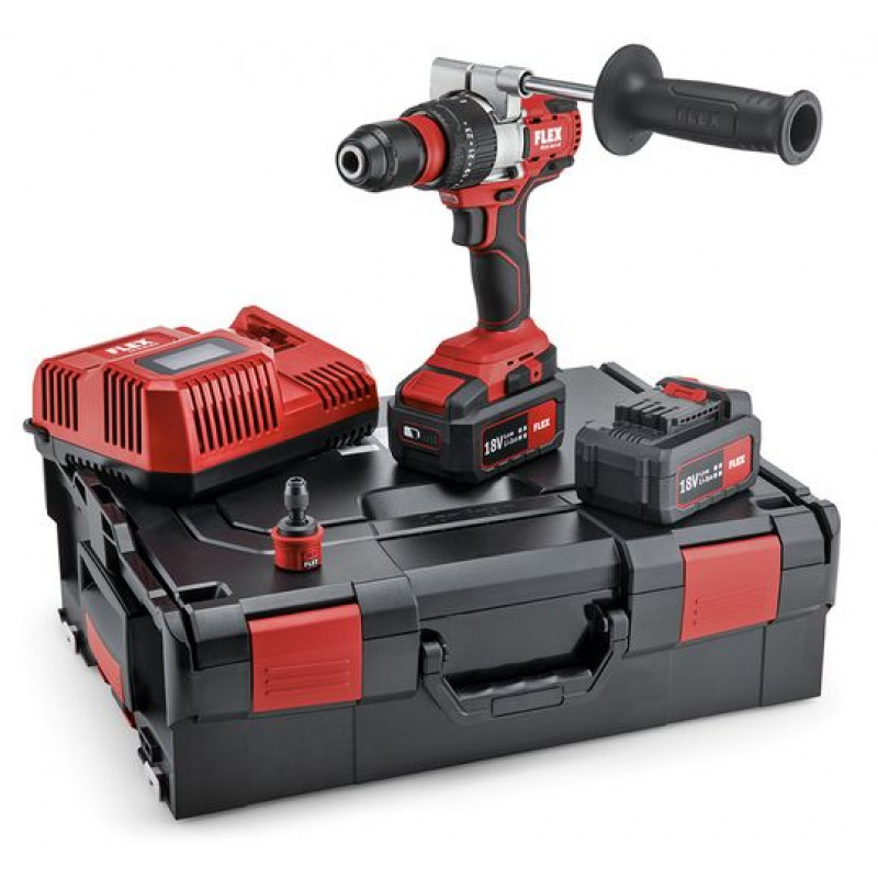 Аккумуляторная ударная дрель-шуруповёрт PD 2G 18.0-EC/5.0 Set, Flex