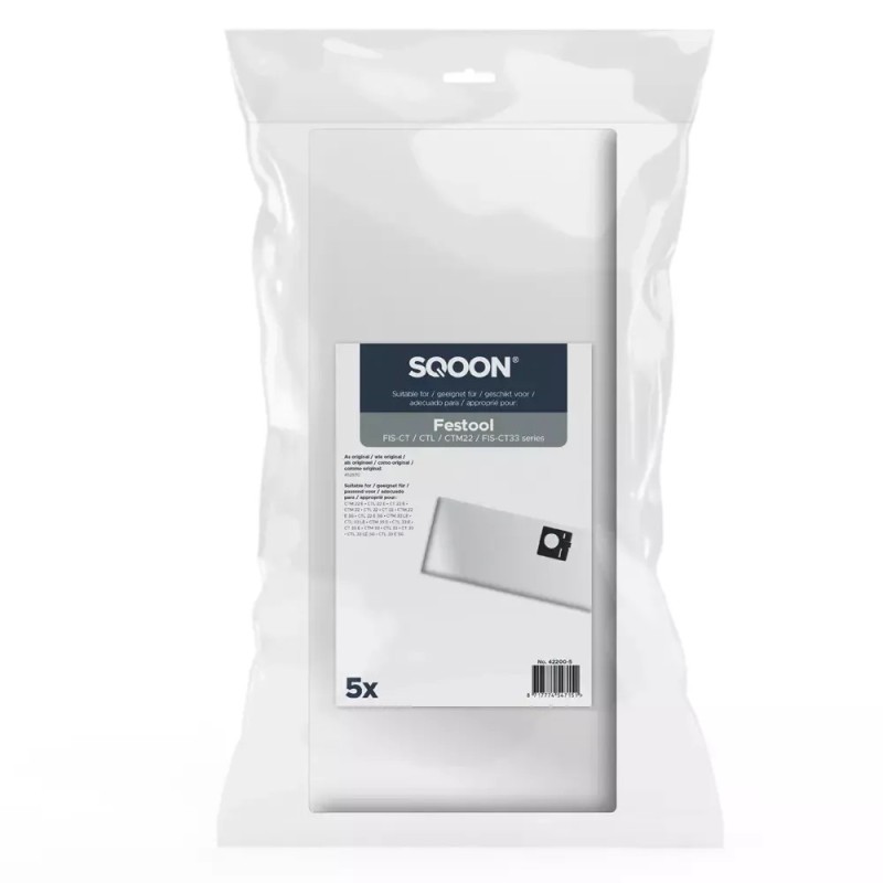 Putekļu maisi x5 Festool CTL-22 / CTL-33, SQOON