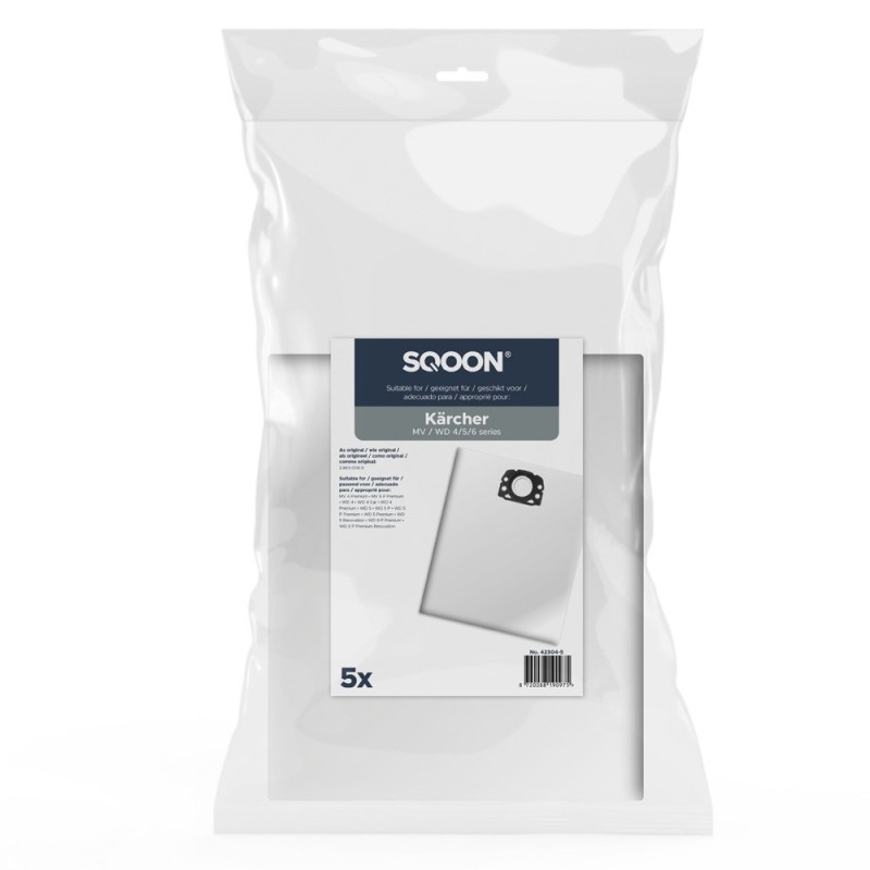 Putekļu maisi x5 Kärcher WD/MW 4/5/6, SQOON