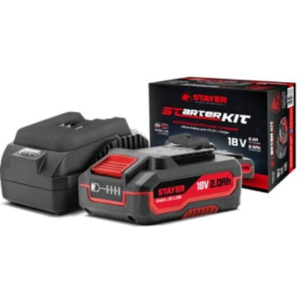 Akumulators + lādētājs Starter KIT 2.0A, Stayer