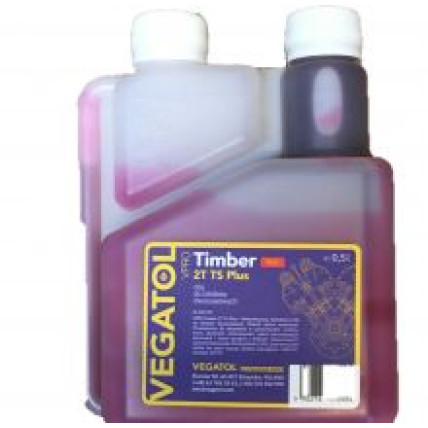 Divtaktu eļļa ar dozatoru, sarkana 0,5l, Vegatol