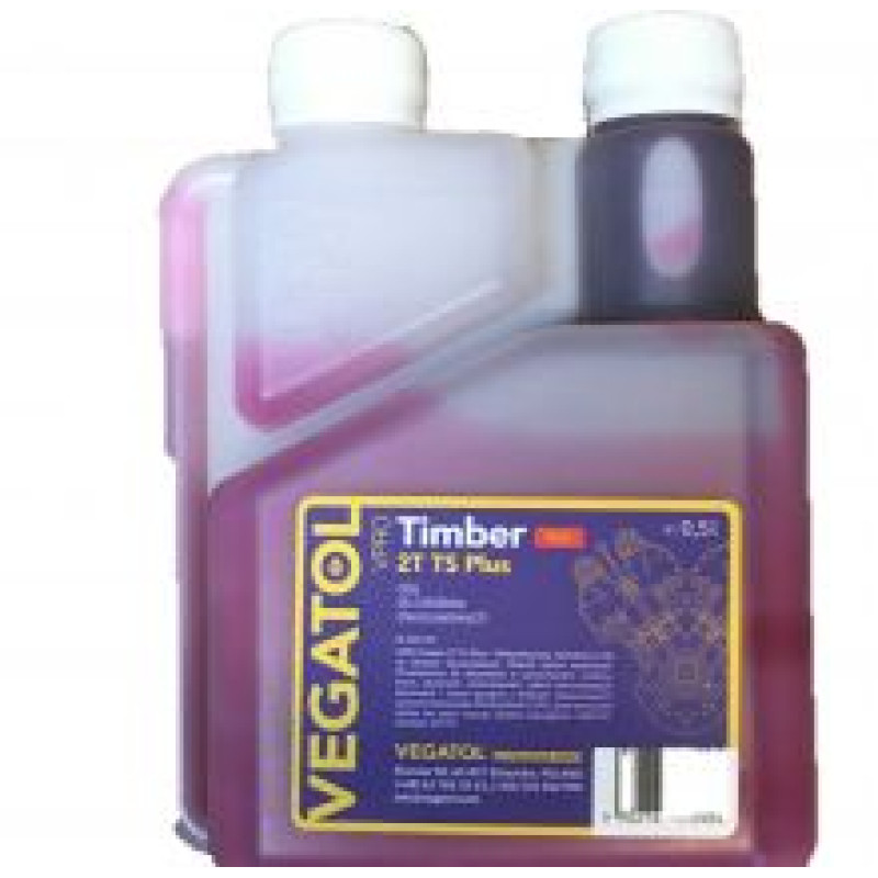 Divtaktu eļļa ar dozatoru, sarkana 0,5l, Vegatol